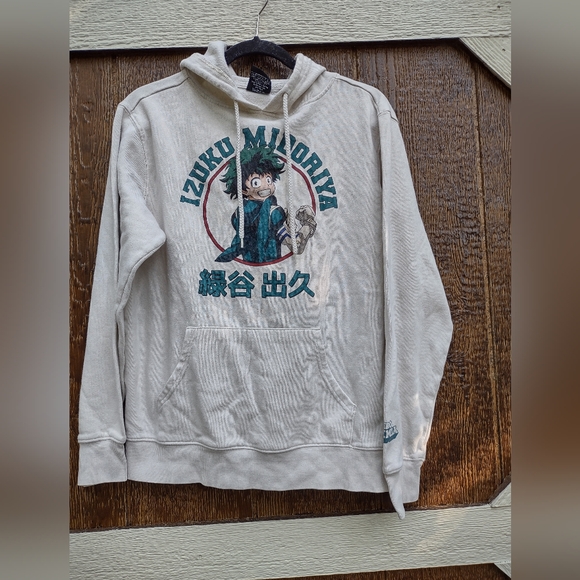 My Hero Academia Crunchyroll Men's Izuku Midoriya Graphic Anime Hoodie Small - Picture 1 of 3
